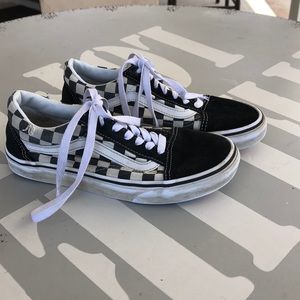 Checkers Vans old skool